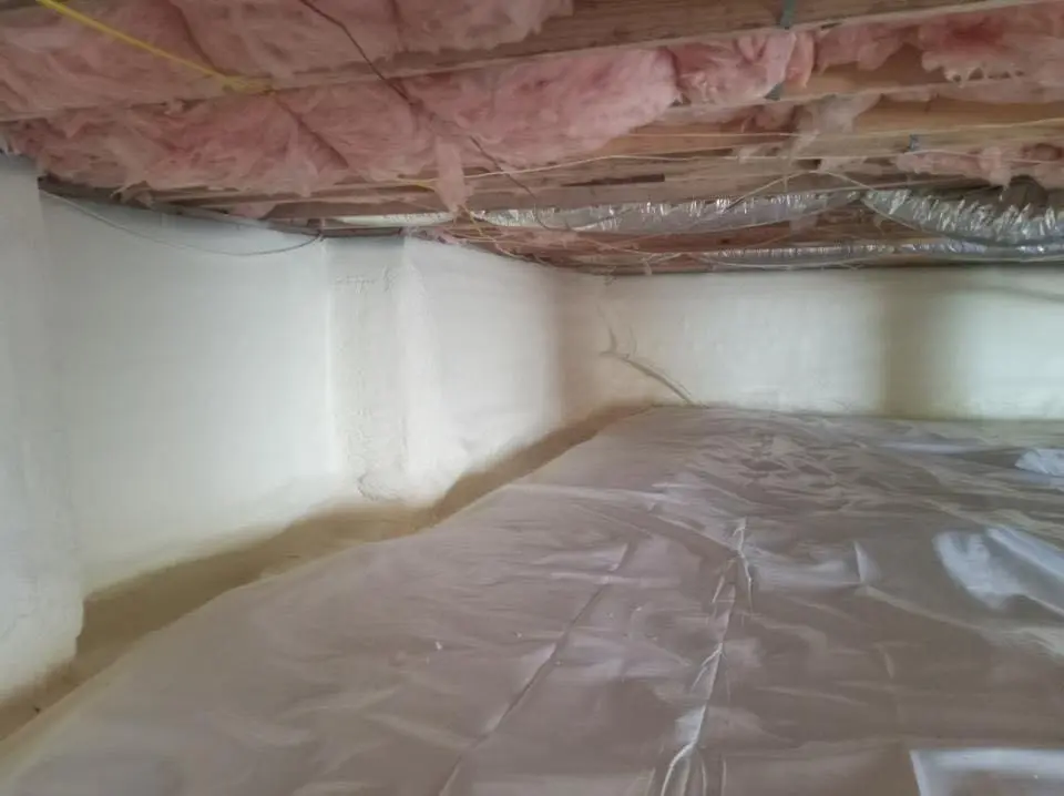 Crawl space encapsulation with closed-cell spray foam for Roof Maintenance in Union Mill